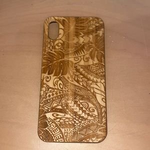 Wooden iPhone XS Max case